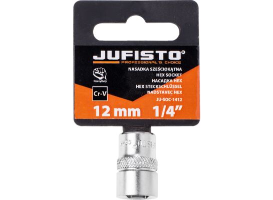 Nasadka sześciokątna 12 mm 1/4" Jufisto