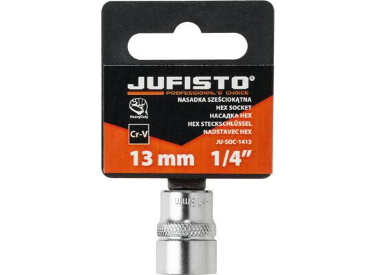 Nasadka sześciokątna 13 mm 1/4" Jufisto