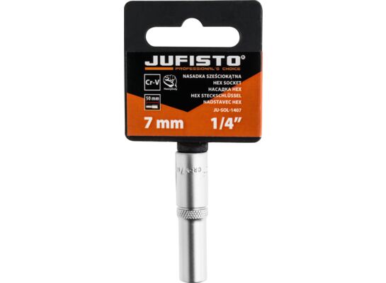 Nasadka 1/4" długa 50 mm, 7 mm Jufisto