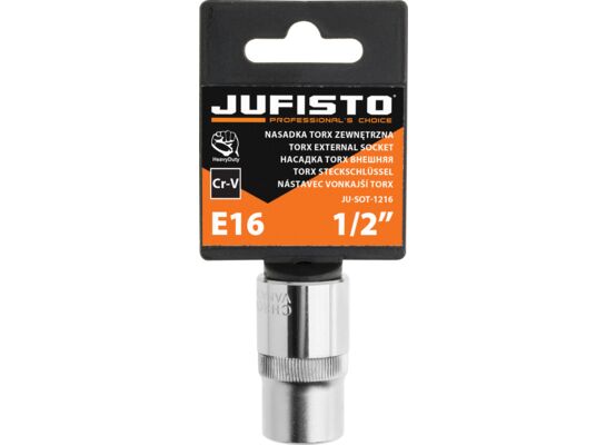 Nasadka Torx zewnętrzna E16 1/2" Jufisto
