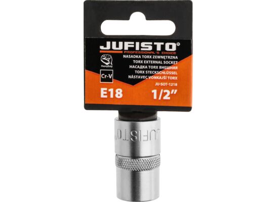 Nasadka Torx zewnętrzna E18 1/2" Jufisto