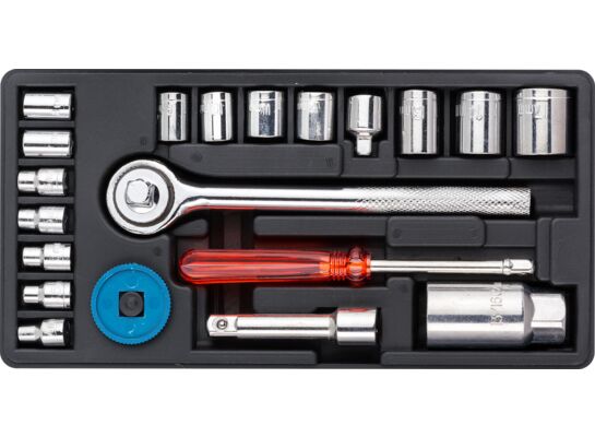 Klucz nasadowy 1/4", 3/8", 4 - 17 mm zestaw 20 sztuk Condor