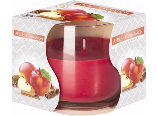 Świeca zapachowa w szkle SN71-87 jabłko-cynamon BISPOL