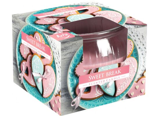 Świeca zapachowa w szkle SN69-371 sweet break BISPOL