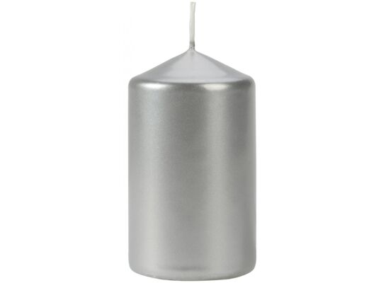 Świeca walec SW60/100-271 perłowy srebrny BISPOL