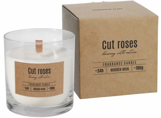 Świeca zapachowa w szkle SN82-000-78 cięte róże BISPOL
