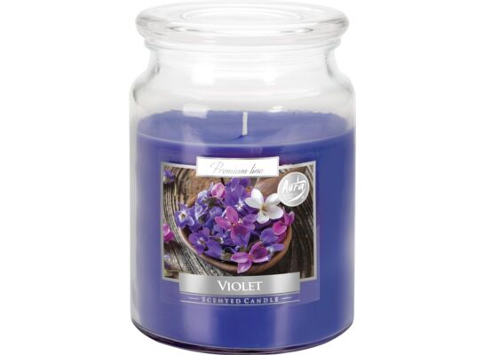 Świeca zapachowa w szkle SND99-131 fiołek BISPOL