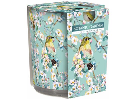 Świeca zapachowa w szkle 7,2 x 7,8 cm ogród botaniczny BISPOL