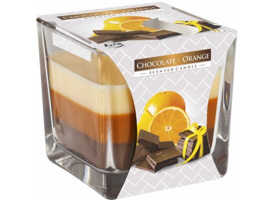 Świeca zapachowa w szkle SNK80-340 czekolada-pomarańcz BISPOL