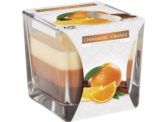 Świeca zapachowa w szkle SNK80-159 cynamon-pomarańcza BISPOL