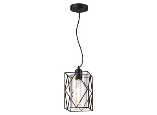 Lampa wisząca Ezra czarna