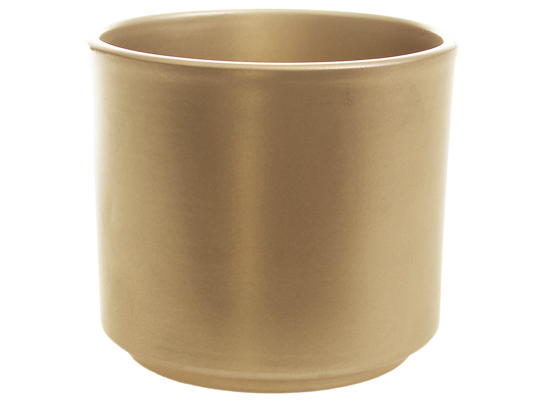 Osłonka ceramiczna cylinder 994 14 cm złoty perłowy Cermax