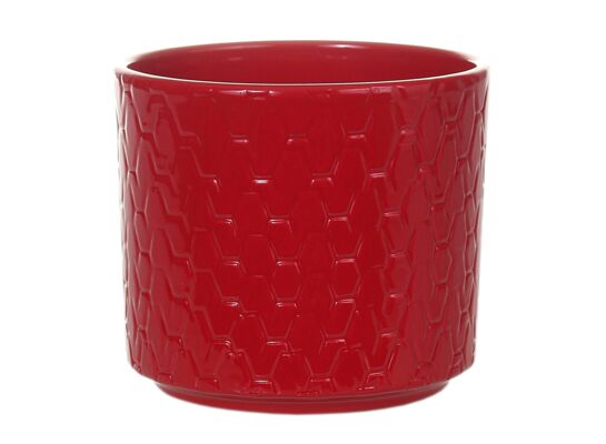 Osłonka ceramiczna Cylinder 16 cm czerwony Cermax