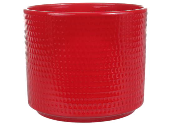 Osłonka ceramiczna Cylinder calla 14 cm czerwony Cermax