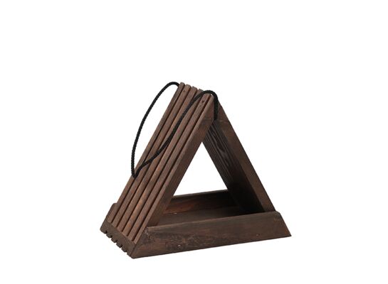 Karmnik trójkąt TD410.BR 24,5 x 22 x 14,5 cm brązowy