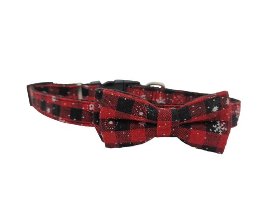 Obroża świąteczna dla psa i kota 1,5 x 40 cm czerwona
