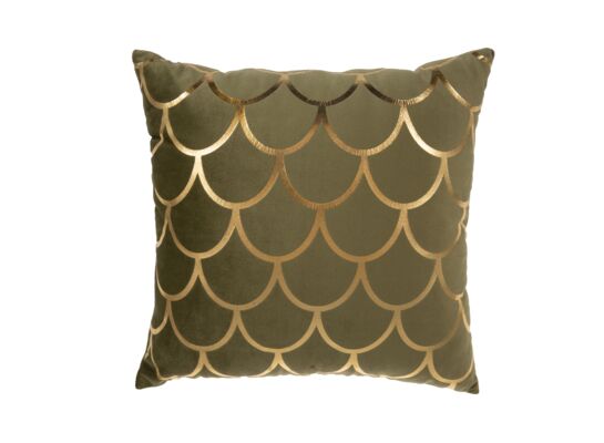 Poduszka welurowa 40 x 40 cm z nadrukiem jasnozielona mix