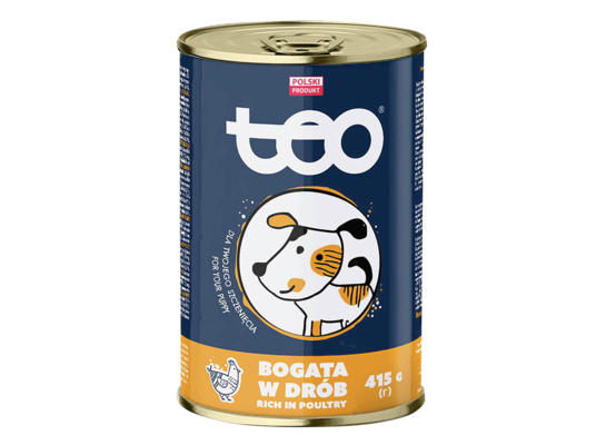 Karma mokra dla psów junior 415 g drób TEO