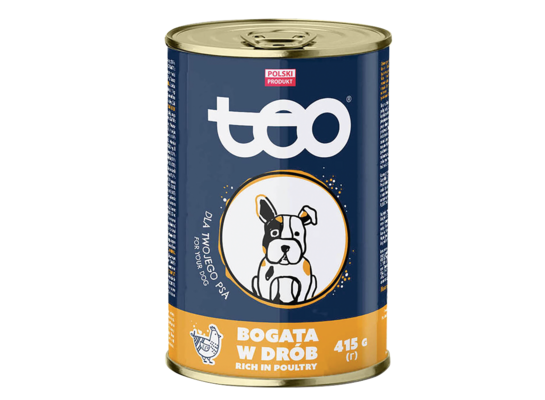 Karma mokra dla psów dorosłych 415 g drób TEO