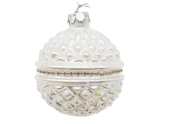 Bombka szklana 8 cm mix kolorów