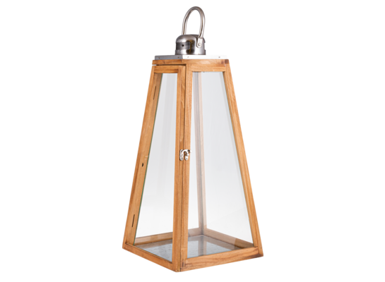 Komplet 3 latarnii drewnianych