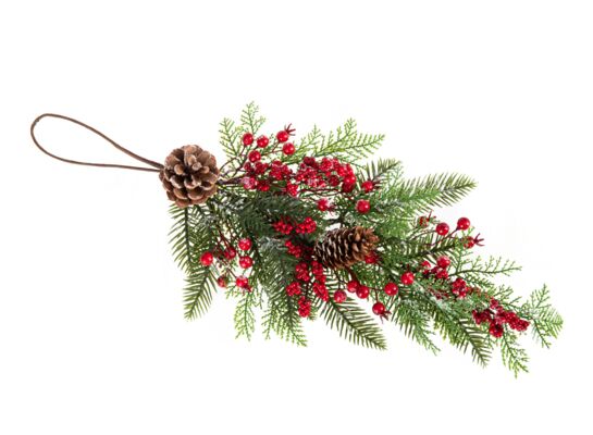 Dekoracja wisząca z szyszkami 54 cm