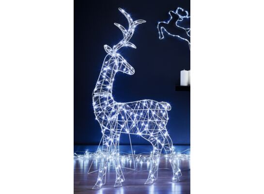 Renifer LED 78 x 8 x 117 cm 160LED zimny biały