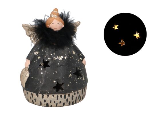 Figurka ceramiczna LED Anioł 15 cm