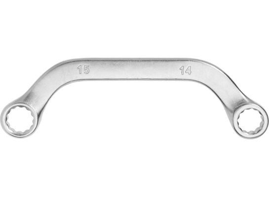 Klucz oczkowy dwustronny wygięty 14 x 15 mm Jufisto