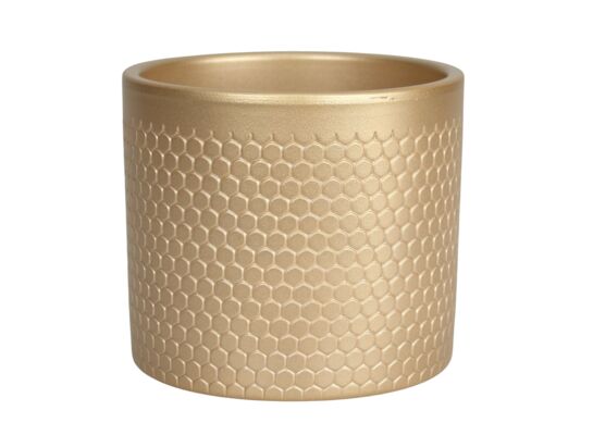 Osłonka ceramiczna 417 13 cm perłowe złoto