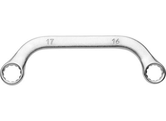 Klucz oczkowy dwustronny wygięty 16 x 17 mm Jufisto