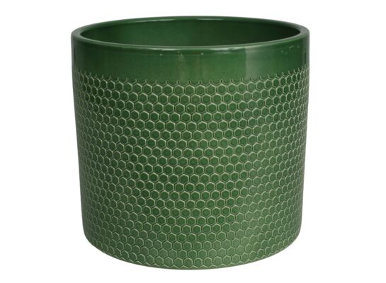 Osłonka ceramiczna 417 17 cm zielony lazur