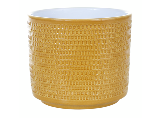 Osłonka ceramiczna Cylinder CALLA 991 12 cm miodowy lazur