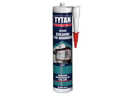 Silikon szklarski i do akwarium 280 ml szary TYTAN PROFESSIONAL