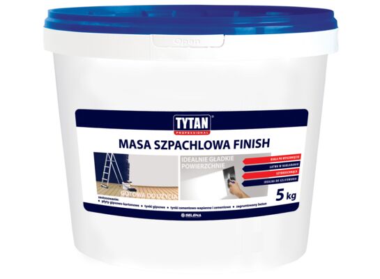 Gotowa masa szpachlowa FINISH akrylowa 5 kg TYTAN PROFESSIONAL