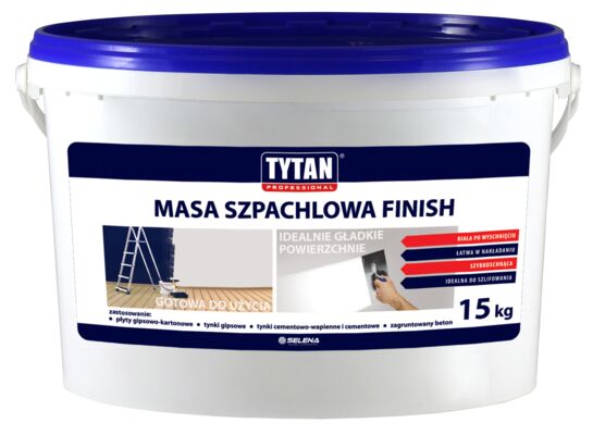Gotowa masa szpachlowa FINISH akrylowa 15 kg TYTAN PROFESSIONAL
