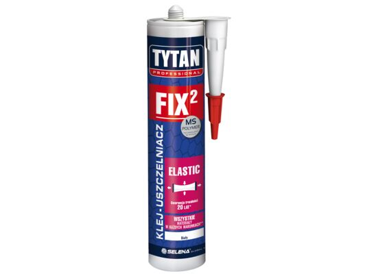 Klej montażowy FIX2 ELASTIC 290 ml biały TYTAN PROFESSIONAL