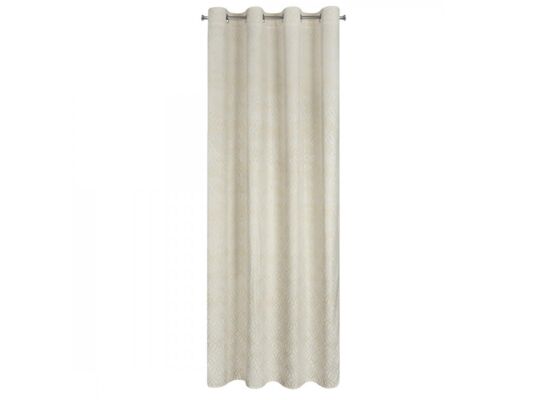 Zasłona ARETA 140 x 250 cm przelotki krem
