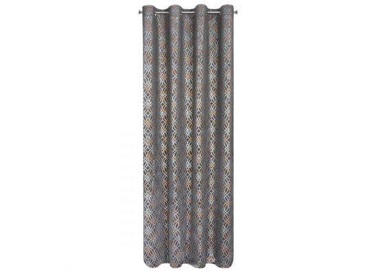 Zasłona ARETA 140 x 250 cm przelotki stalowy