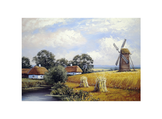 Obraz 100 x 70 cm Młyn