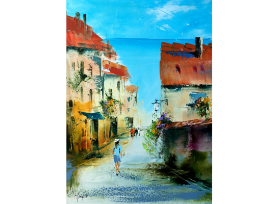 Obraz 50 x 70 cm Uliczka Malowana