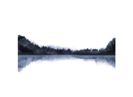 Plakat 21 x 30 cm Niebieskie Jezioro