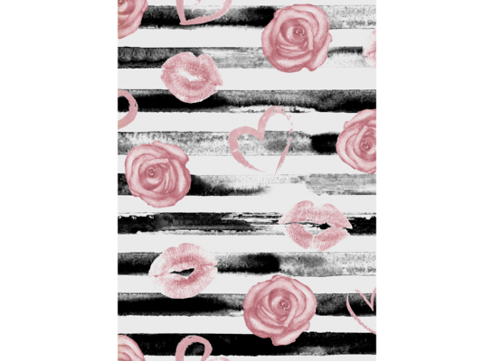 Plakat 50 x 70 cm Róż Pasy
