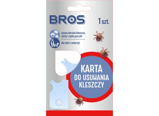 Karta do usuwania kleszczy BROS