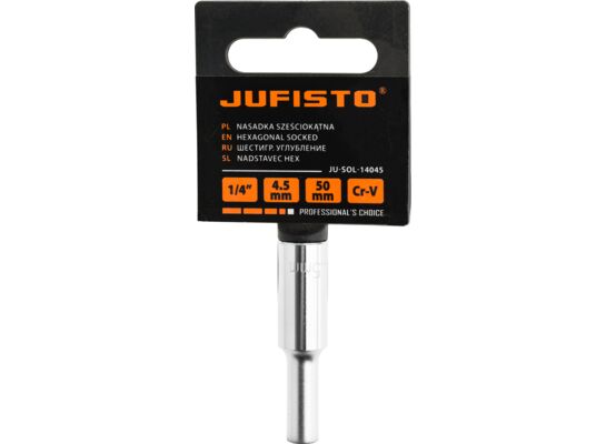 Nasadka 1/4" długa l - 50 mm, 4.5 mm Jufisto