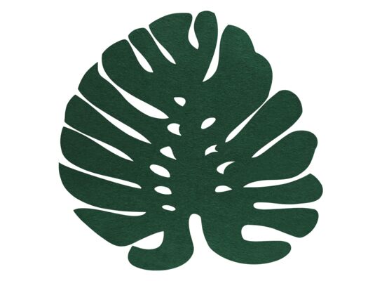 Podkładka filcowa LIŚĆ 38 x 38 cm zielony