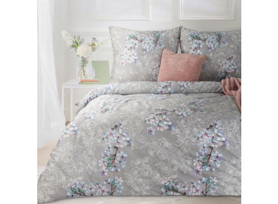 Pościel NELLY5 220 x 200 cm 70 x 80 cm/x2 stalowo-różowy