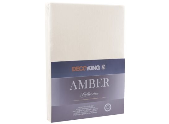 Prześcieradło AMBER 160-180 x 200+30 cm beżowy