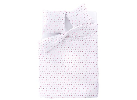 Pościel z mikrofibry Amore 160 x 200 cm+70 x 80 cm x2 biały