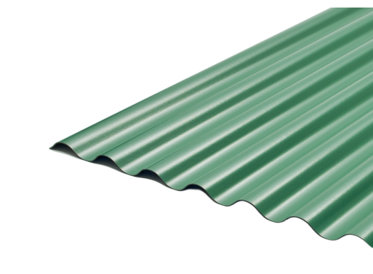 Płyta PVC WBS 76/18 WAVE 900 x 2000 x 1,1 mm zielona